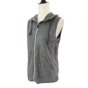 Icebreaker RealFLEECE Dia Hooded Gray Vest Women’s Medium